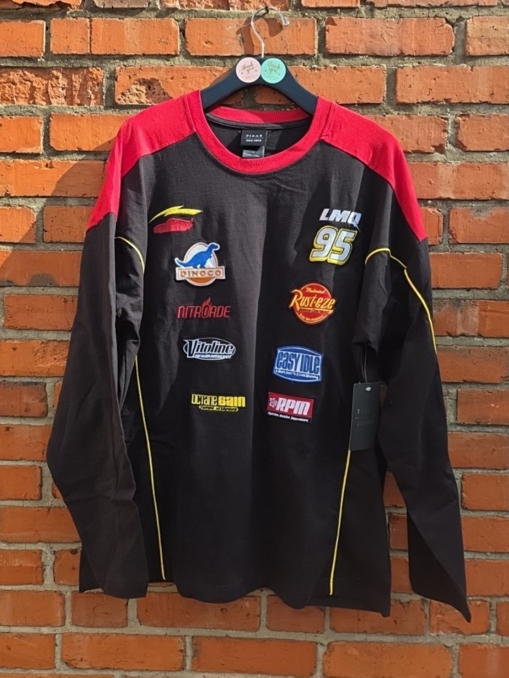 Disney Pixar Cars Logos & Badges Long Sleeve Shirt Unisex Medium NWT (P)